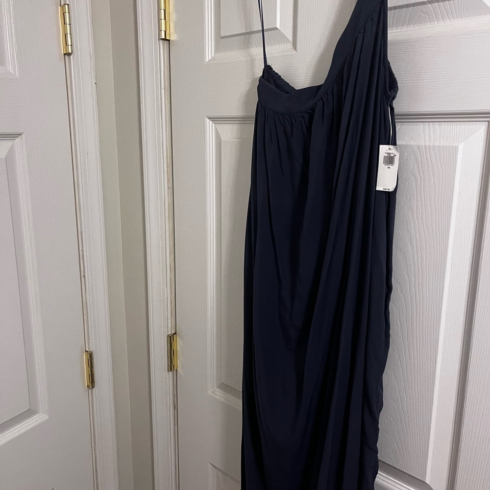 OP One Shoulder Blue Dress